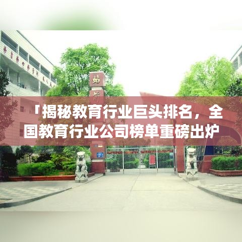 「揭秘教育行业巨头排名，全国教育行业公司榜单重磅出炉！」