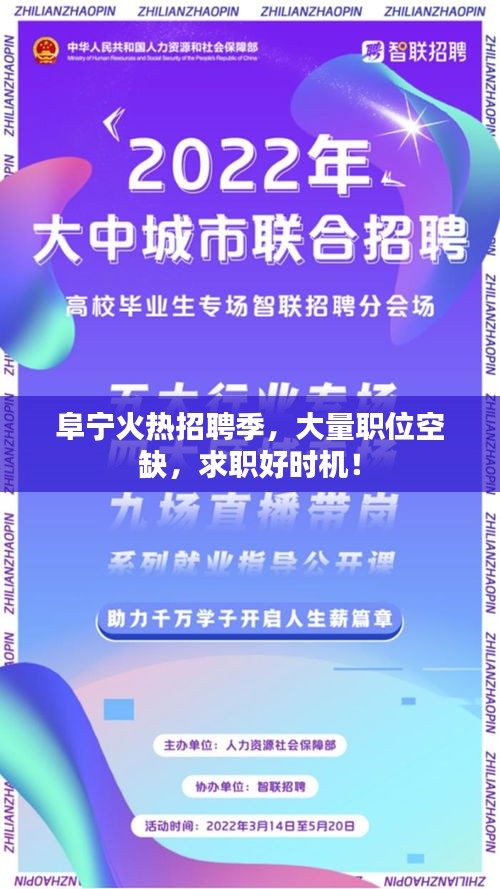 阜宁火热招聘季，大量职位空缺，求职好时机！